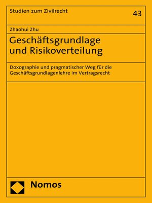 cover image of Geschäftsgrundlage und Risikoverteilung